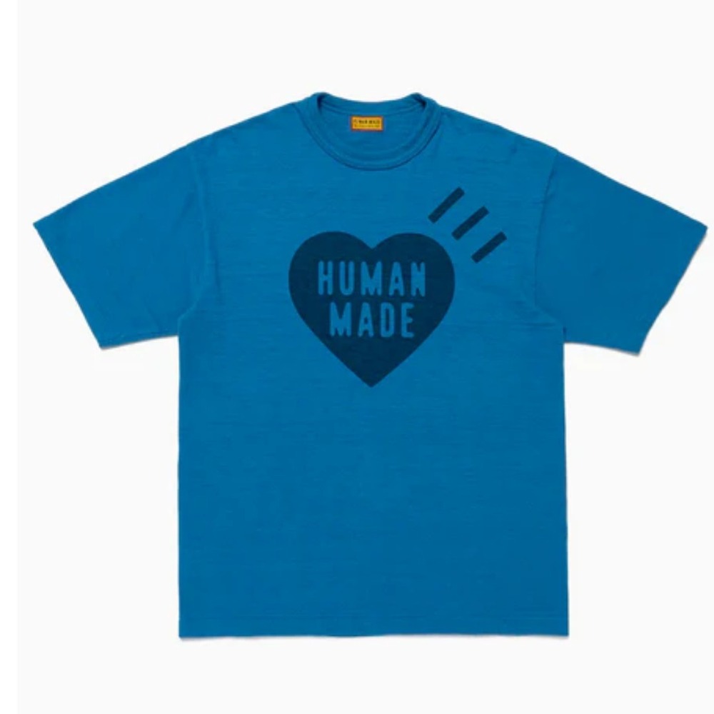 Human Made Color T-Shirt Blue XL HM29CS033 NWT Japan SS25 NIGO Heart Logo